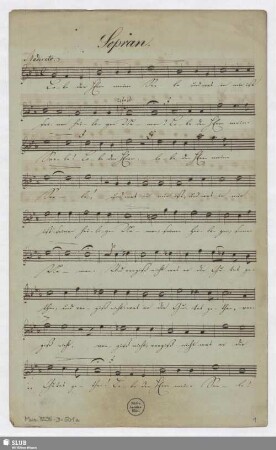 Stimmensatz [autograph]