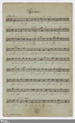 Stimmensatz [autograph]