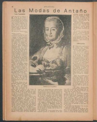 Las modas de antaño
