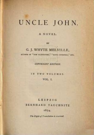 Uncle John : a novel ; in 2 vol., 1