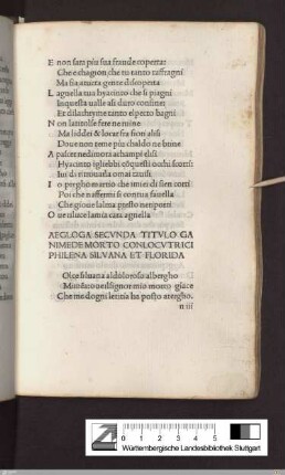 Aegloga secvnda