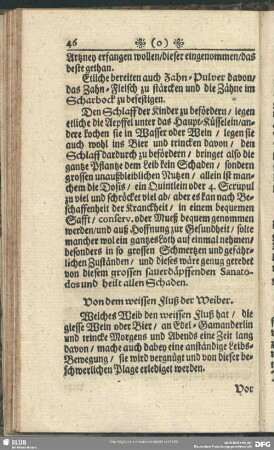 Von dem weissen Fluß der Weiber