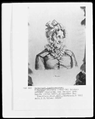 Porträtalbum — Bildnis der Susanne Henriette Harnier