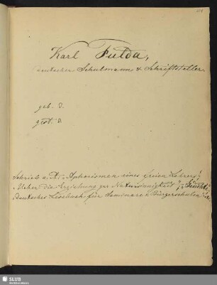 Nr. 124. Fulda, Karl