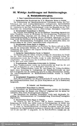 Übersicht über die Belegschaft und das Ausbringen