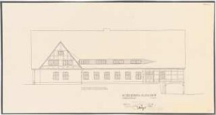 Machnower Schleuse, Kleinmachnow: Nordansicht Schleusenkrug 1:100