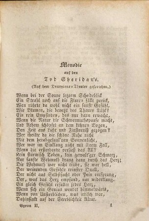 Lord Byron's sämmtliche Werke, 2. Lyrische Gedichte. Marino Faliero. Der Gefangene von Chillon