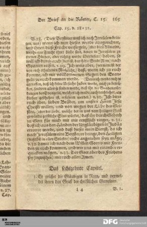 Das sechszehnte Capitel.
