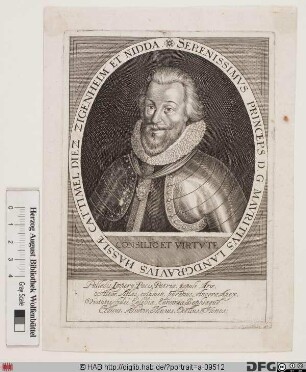 Bildnis Moritz der Gelehrte, Landgraf von Hessen-Kassel (reg. 1592-1627)