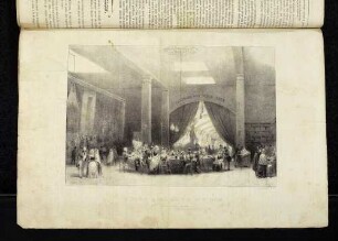 Vue intérieure du grand salon et de l'une des galeries