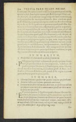 ... capio tertiam partem huius quarta principalis.