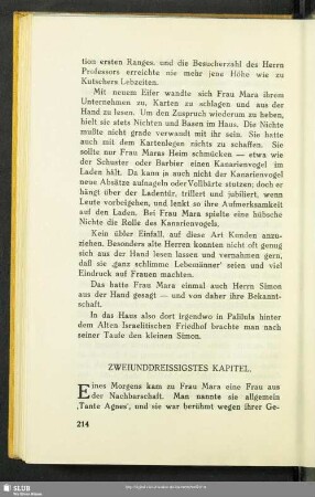 Zweiunddreissigstes Kapitel