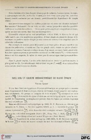 16: Note sur un groupe hiéroglyphique de basse époque