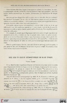16: Note sur un groupe hiéroglyphique de basse époque