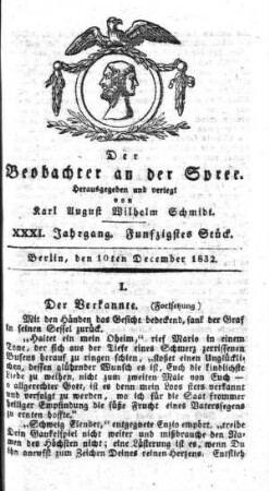 50. Stueck, 10. Dezember 1832