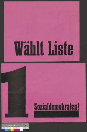 Wahlplakat der SPD zur Reichstagswahl am 31. Juli 1932
