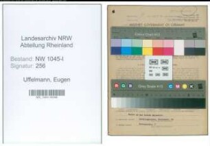 Entnazifizierung Eugen Uffelmann , geb. 23.01.1890 (Techniker)