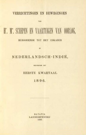 Eerste kwartaal 1896
