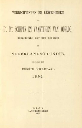 Eerste kwartaal 1896