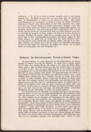 I. Schülerzeit. Der Dominikanerorden. Noviziat in Cortona. Foligno.