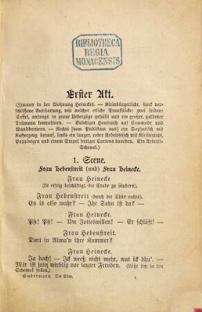 Die Ehre : Schauspiel in 4 Akten