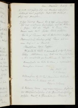 21-31 7.IX.-11.IX.1869 Mailand - Bologna - Florenz