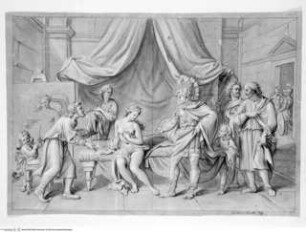 Concorso Accademico 1673, Prima Classe: Alexander überlässt Apelles Campaspe