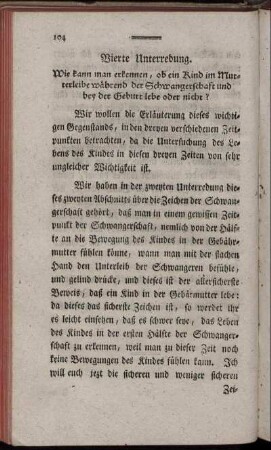 Vierte Unterredung.