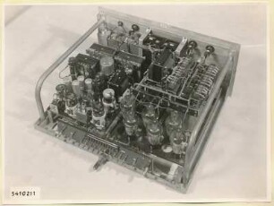 10-kW-Fernsehsender Schrank B4 Einschub Netzgerät, Modulverstärker Endstufe, Foto 1954