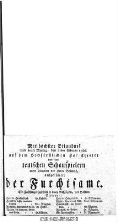 Der Furchtsame