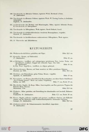 Kultusgeräte (Nr. 556-585)