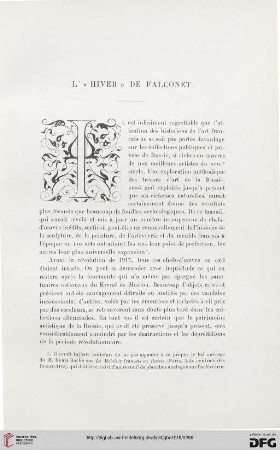 4. Pér. 14.1918: L' "Hiver" de Falconet