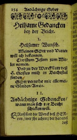 Heilsame Gedancken bey der Beicht.