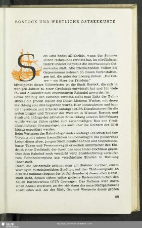 Rostock Und Westliche Ostseeküste
