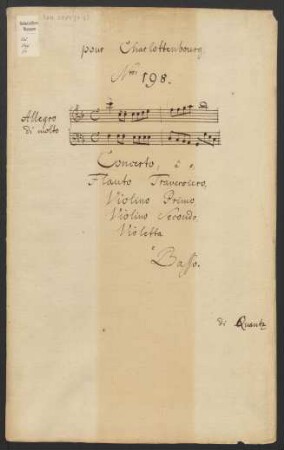Konzerte; fl, strings, bc; F-Dur; QV 5:161