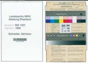 Entnazifizierung Hermann Schneider, geb. 01.04.1897 (Bergbauangestellter)