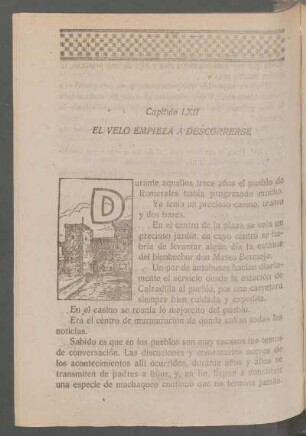 Capítulo LXII - El velo empieza a descorrerse