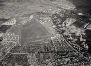 Luftbildaufnahmen von Karlsruhe. Nordweststadt - Ehemaliger Flugplatz, Hardtwaldsiedlung