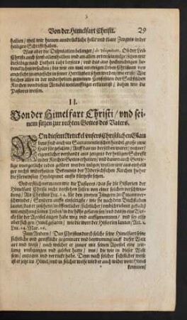 II. Von der Himelfart Christi ...