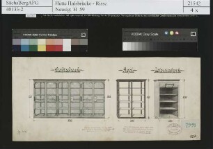 Drahtschrank, Regal, Jalousieschrank