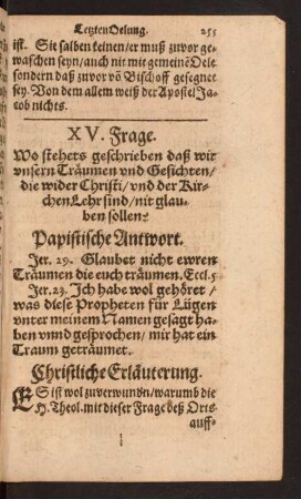 XV. Frage.