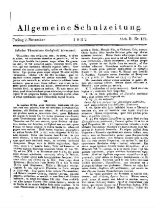 Scholae Theocriteae : (Fortsetzung folgt)