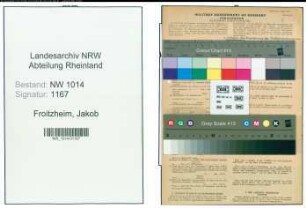 Entnazifizierung Jakob Froitzheim , geb. 30.12.1909 (Metzger)