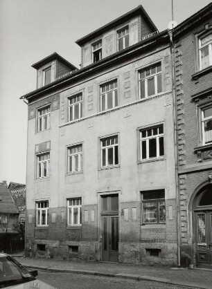 Neustadt in Sachsen, Wohnhaus : Neustadt in Sachsen. Wohnhaus (um 1905/1910), Sebnitzer Straße 1. Straßenansicht
