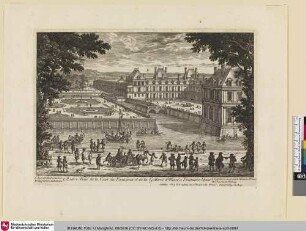 Autre Veuë de la Cour des Fontaines et de la Gallerie d'Vlisse a Fontaine-bleau