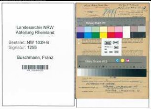 Entnazifizierung Franz Buschmann , geb. 28.12.1917 (Polizist)