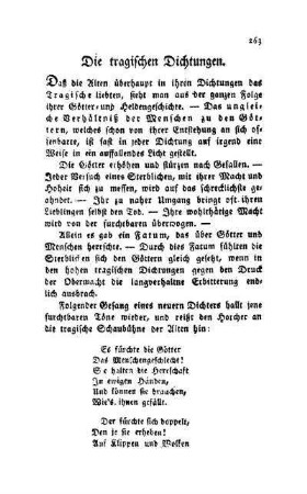 Die tragischen Dichtungen