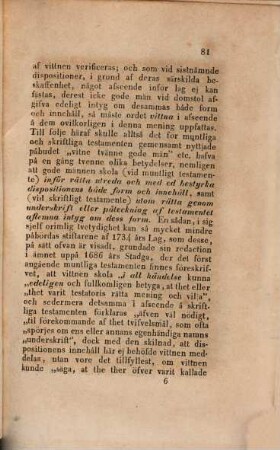 Rättshistoriska bidrag till tolkningen af 1734 års lag, 6