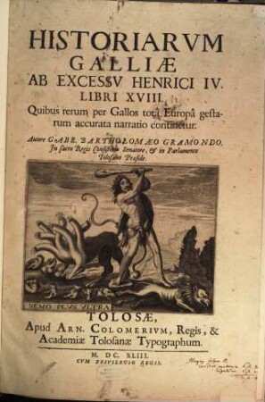 Historiae Galliae ab excessu Henrici IV. : libri XVIII