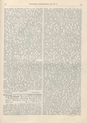 773-776 [Rezension] Steuernagel, Carl, Lehrbuch der Einleitung in das Alte Testament